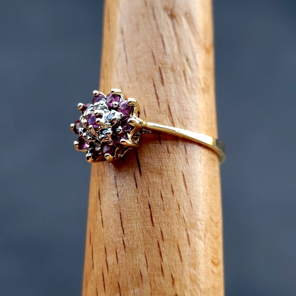 ❤️10k Size 6 Precious Solid Yellow Gold Rubies and Diamond Ring! 👌🎁 - Picture 13 of 13